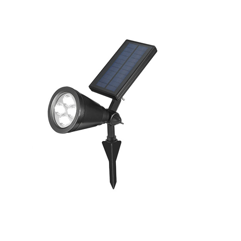 Modern Simplicity Solar Waterproof Conical Spotlight LED Outdoor Floor Plug Light Lumendat
