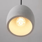 Minimalist Cement Dome 1-light Pendant Light BulbSquare