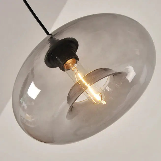 Creative Colored Glass Oval 1-light Pendant Light Lumendat