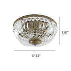 Vintage Round Crystal 4/6 Light Flush Mount Ceiling Light Lumendat