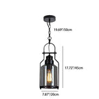 Industrial Vintage Iron Glass Jar 1-light Pendant Light Lumendat