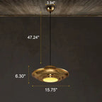 Industrial Vintage Iron Flying Saucer 1-light Pendant Light BulbSquare