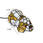 Tiffany Creative Cats /Dogs Stained Glass 1-Light Night Light Table Lamp Lumendat