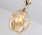 Contemporary Nordic Gradient Glass Metal Orb 1/3 Light Island Light Chandelier for Living Room Lumendat