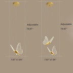 Minimalist Acrylic Butterfly LED Pendant Light Lumendat