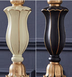 Round Fabric Resin Base Classical 1-Light Table Lamp Lumendat