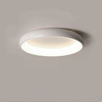 Modern Minimalist Round Aluminum Acrylic LED Flush Mount Ceiling Light Lumendat