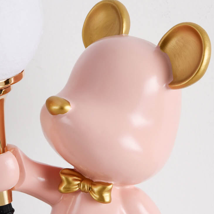 Lumendat Creative Cartoon Bear Resin 1-Light Night Light Table Lamp Lumendat