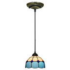 Tiffany Stained Glass Dome Shade European 1-light Pendant Light Lumendat