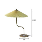 Retro Pleated Umbrella Shaped 1-Light Decorative Table Lamp Lumendat