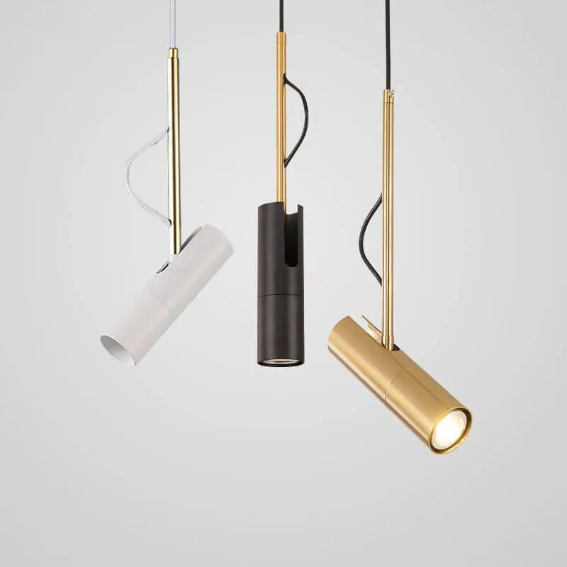 Modern Minimalist Gold 1-light LED Spotlight Pendant Light Lumendat