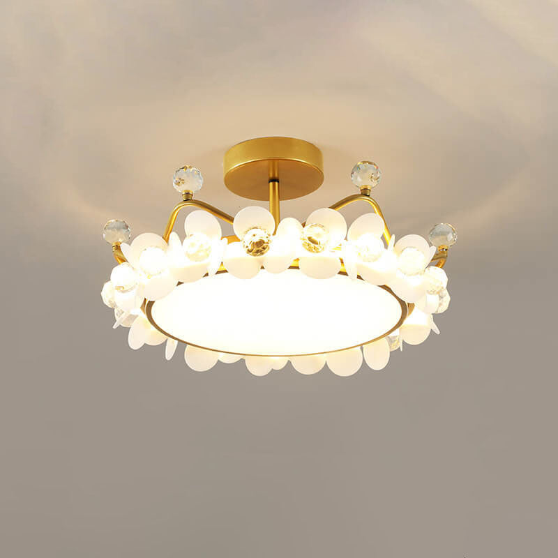 Lumendat Modern Light Luxury Crown Children LED Flush Mount Ceiling Light Lumendat