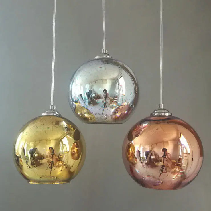 Modern Creative 3d Colorful Fireworks Glass 1-light Dome Pendant Light Lumendat