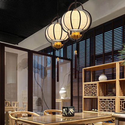 Chinese Retro Light Luxury Wrought Iron 1-light Pendant Light