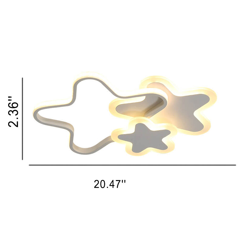 Lumendat Nordic Cartoon Star Shape LED Flush Mount Ceiling Light Lumendat