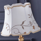 Round Fabric Resin Base Classical 1-Light Table Lamp Lumendat