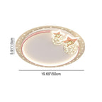 Lumendat Contemporary Creative Kids Round Orb Stars Hardware Acrylic LED Flush Mount Ceiling Light For Bedroom Lumendat