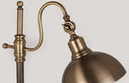 Industrial Retro Gold Iron Long Arm 1-Light LED Table Lamp Lumendat