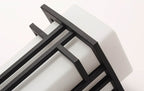 Modern Glass Square Iron 1-Light Waterproof Outdoor Wall Sconce Lamp Lumendat