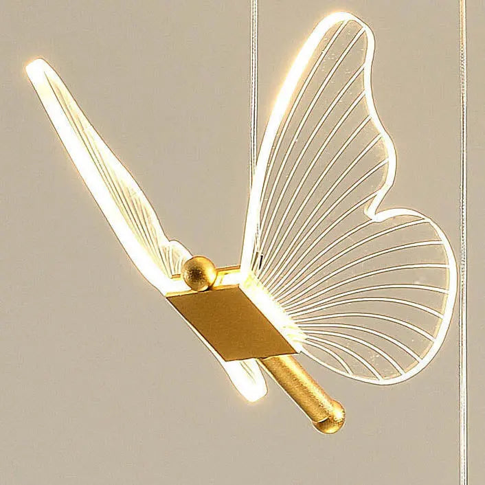 Minimalist Acrylic Butterfly LED Pendant Light Lumendat