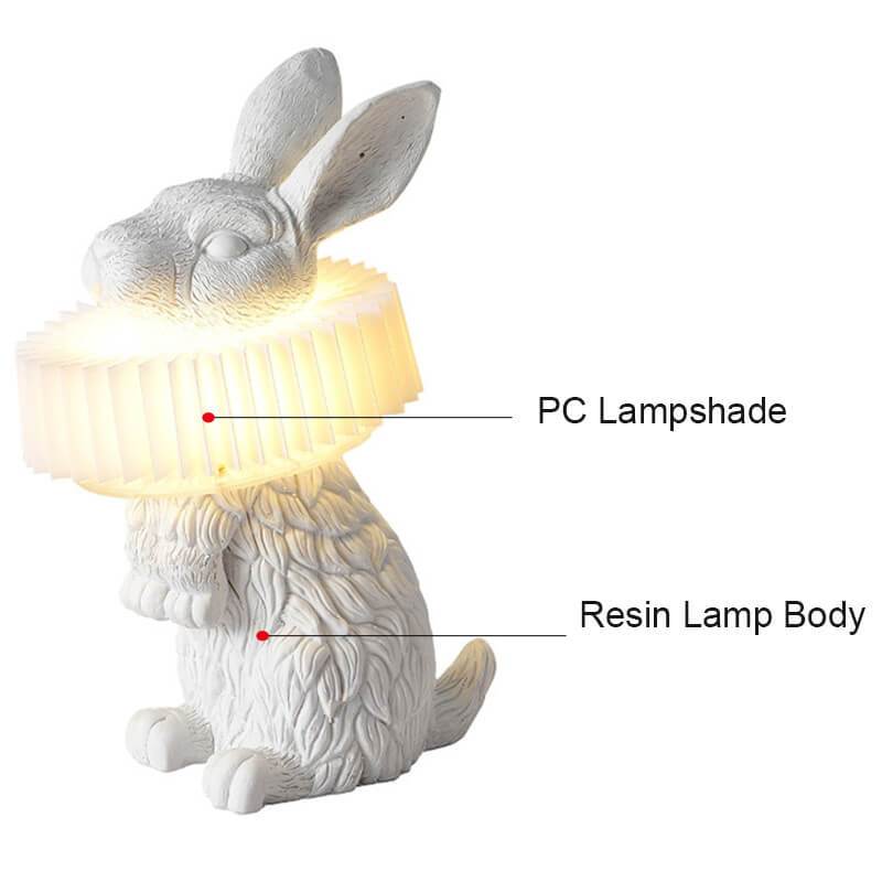 Modern Creative Resin Rabbit LED 1-Light Table Lamp Lumendat