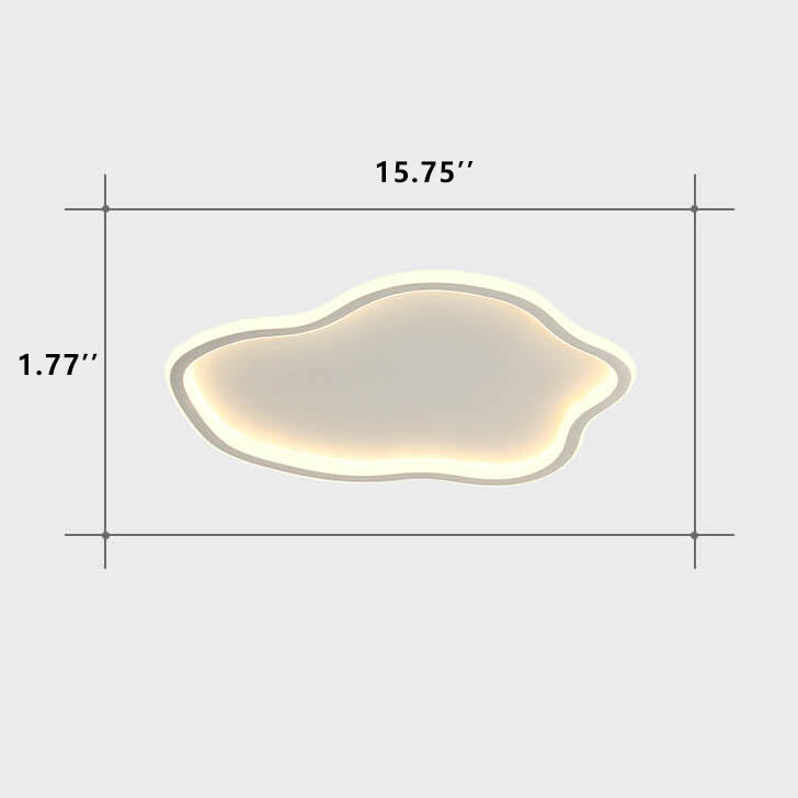 Modern Creative Cloud 1-light LED Flush Mount Ceiling Light BulbSquare