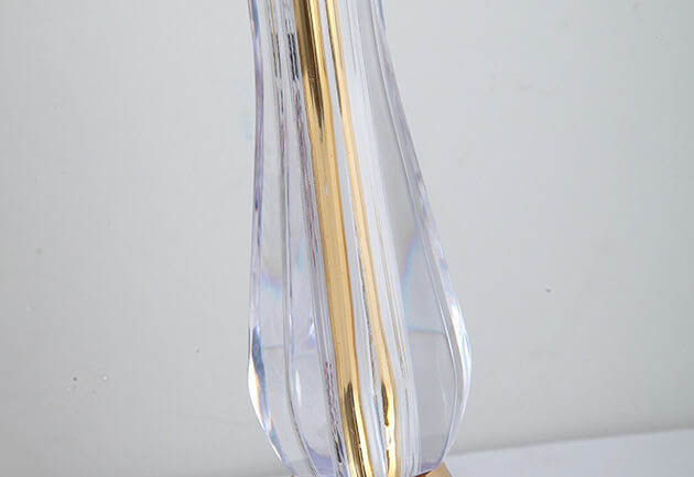 Modern European Textured Glass Dome Shade 2-Light Table Lamp Lumendat