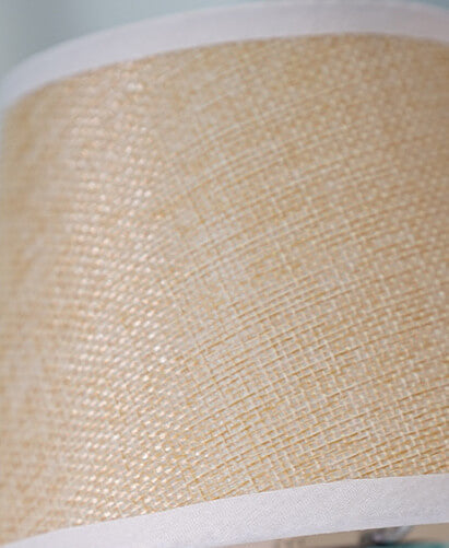 Vintage Linen Drum Shade 1-Light LED Table Lamp Lumendat