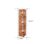 Minimalist Rattan Weaving Column Shaped 3-Light Standing Floor Lamp Lumendat