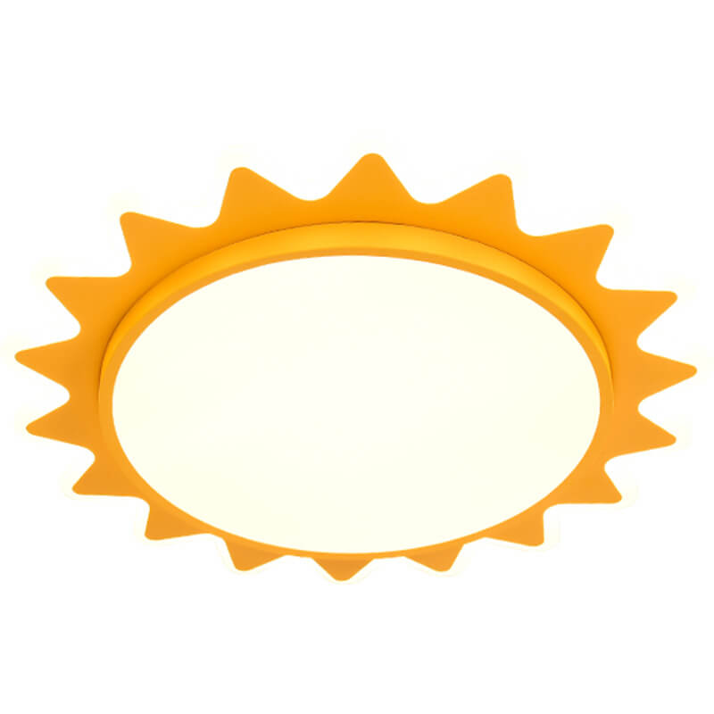 Creative Cartoon Sun Shaped LED Flush Mount Ceiling Light Lumendat