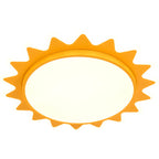 Creative Cartoon Sun Shaped LED Flush Mount Ceiling Light Lumendat