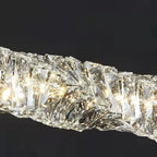Modern Minimalist Linear Crystal LED Chandelier Lumendat