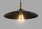 Vintage Industrial Iron Scalloped Shade 1-light Pendant Light Lumendat
