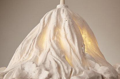 Vintage Lotus Leaf Resin 1-light Pendant Light