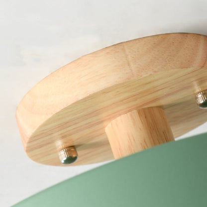 Nordic Log Round LED Semi-flush Mount Ceiling Light