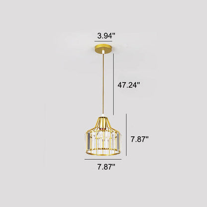 Modern Crystal Dome 1-light Semi-flush Mount Ceiling Light