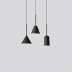 Modern Minimalist Macaron Geometric Metal 1-light Pendant Light BulbSquare