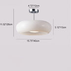 Contemporary Scandinavian Oval Iron Copper Glass 1-light Pendant Light for Bedroom