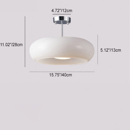 Contemporary Scandinavian Oval Iron Copper Glass 1-light Pendant Light for Bedroom