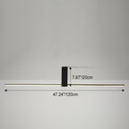 Modern Minimalist Aluminum Acrylic Strip Rectangle LED Semi-flush Mount Ceiling Light for Hallway BulbSquare