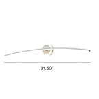 Modern Minimalist Curved Line LED Mirror Front Light Wall Sconce Lamp