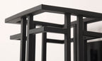 Modern Glass Square Iron 1-Light Waterproof Outdoor Wall Sconce Lamp Lumendat