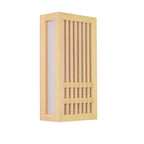 Modern Minimalist Solid Wood Acrylic Rectangular LED  Wall Sconce Lamp for Living Room