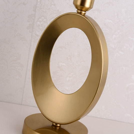 Modern Luxury Fabric Ring Base 1-Light Table Lamp Lumendat