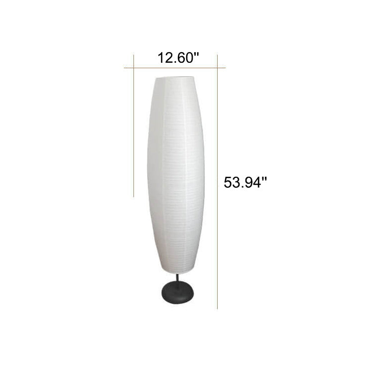 Nordic Minimalist Rice Paper Column 2-Light Standing Floor Lamp Lumendat