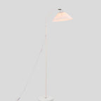 Minimalist Fabric Pleated Shade 1-Light Standing Floor Lamp Lumendat