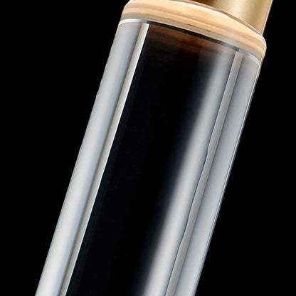 Modern Minimalist Crystal Cylindrical Brass LED Pendant Light