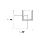 Minimalist Square Combination LED Iron Wall Sconce Lamp