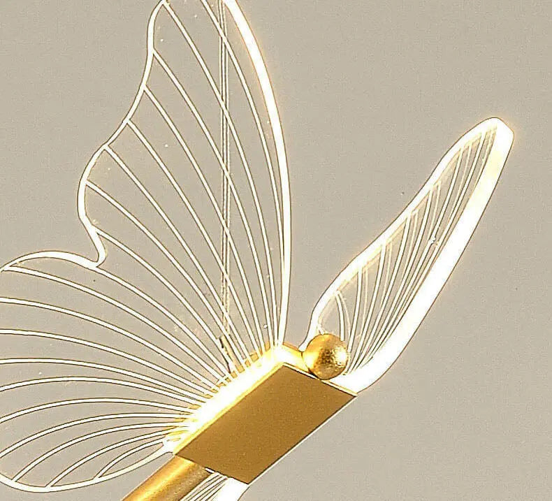 Minimalist Acrylic Butterfly LED Pendant Light Lumendat