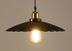 Vintage Industrial Iron Scalloped Shade 1-light Pendant Light Lumendat